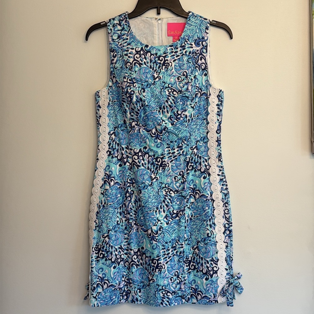 Lilly Pulitzer Mila stretch shift dress size 2 EUC